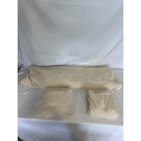 NEW Sectional Couch Covers- Sofa Protector (3 Pieces 2 Seaters+1 Chaise)- Ivory - Picture 4 of 4